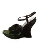 Prada Velvet Printed Slingback Sandals