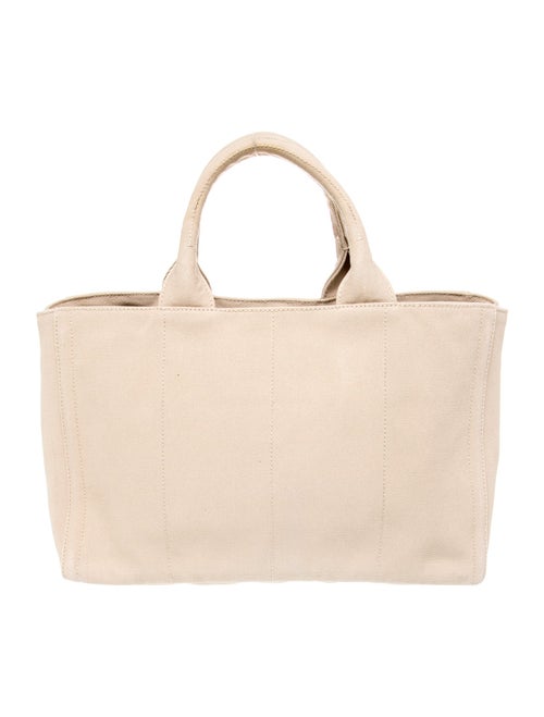 Prada Canvas Top Handle Bag