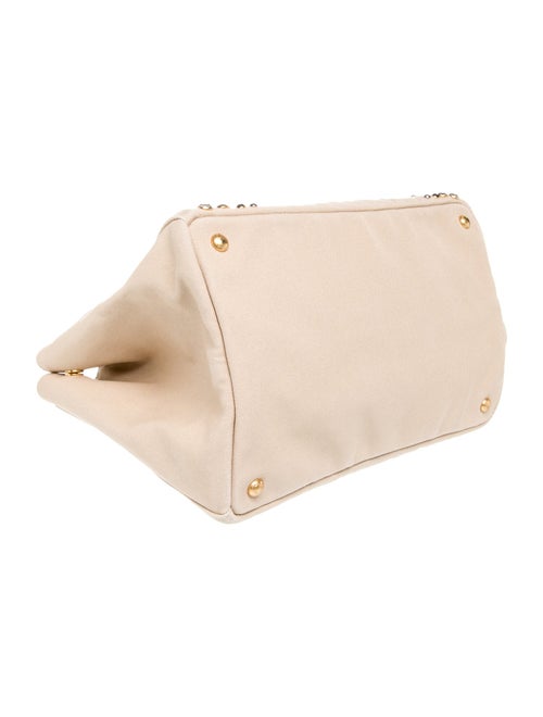 Prada Canvas Top Handle Bag