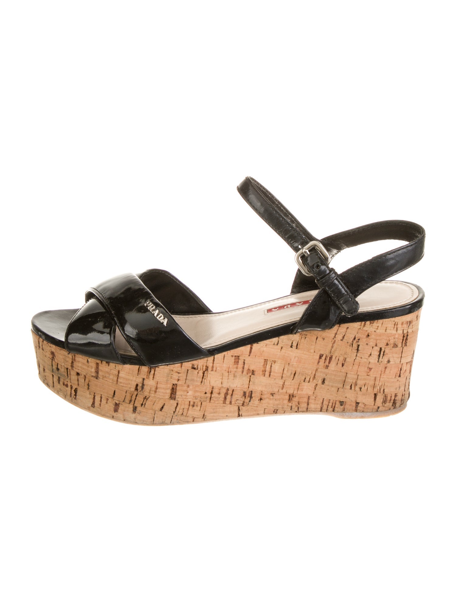 Prada Patent Leather Sandals