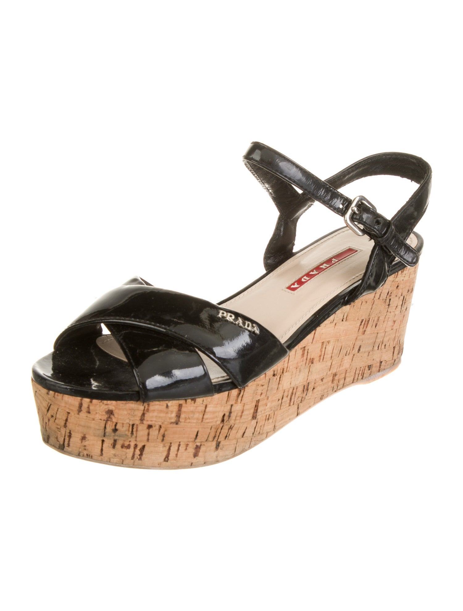 Prada Patent Leather Sandals