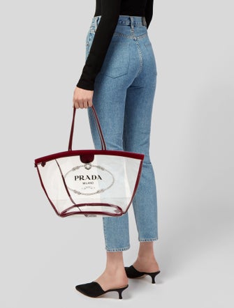 Prada Canvas Canapa Logo Small