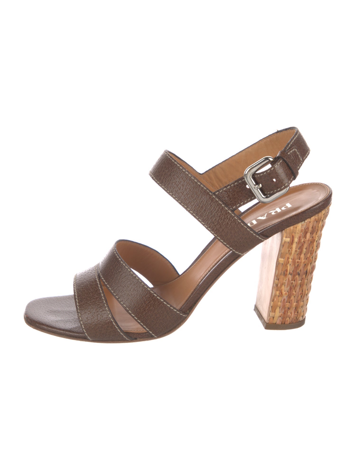 Prada Vintage Leather Slingback Sandals