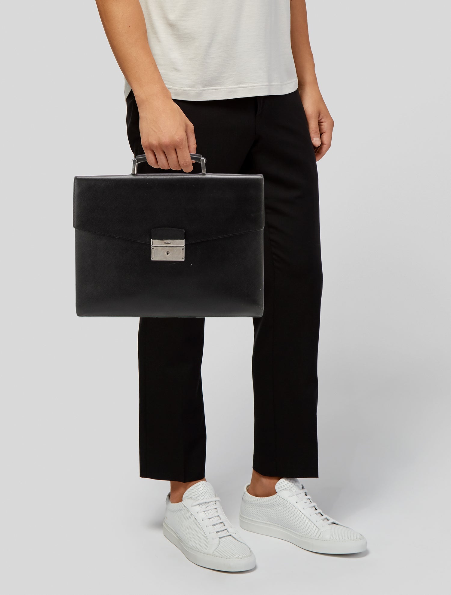 Prada Saffiano Lux Leather Briefcase