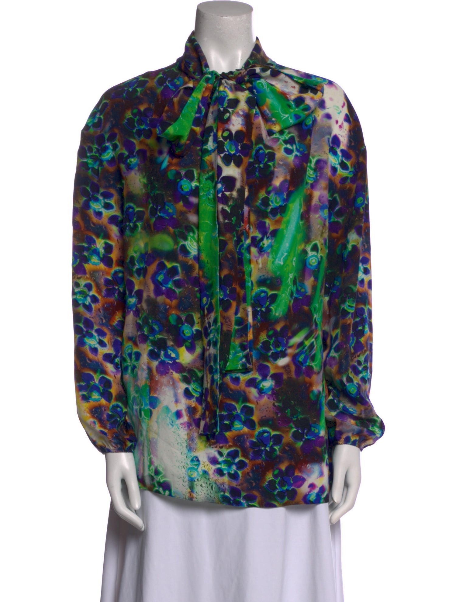 Prada 2018 Silk Button-Up Top