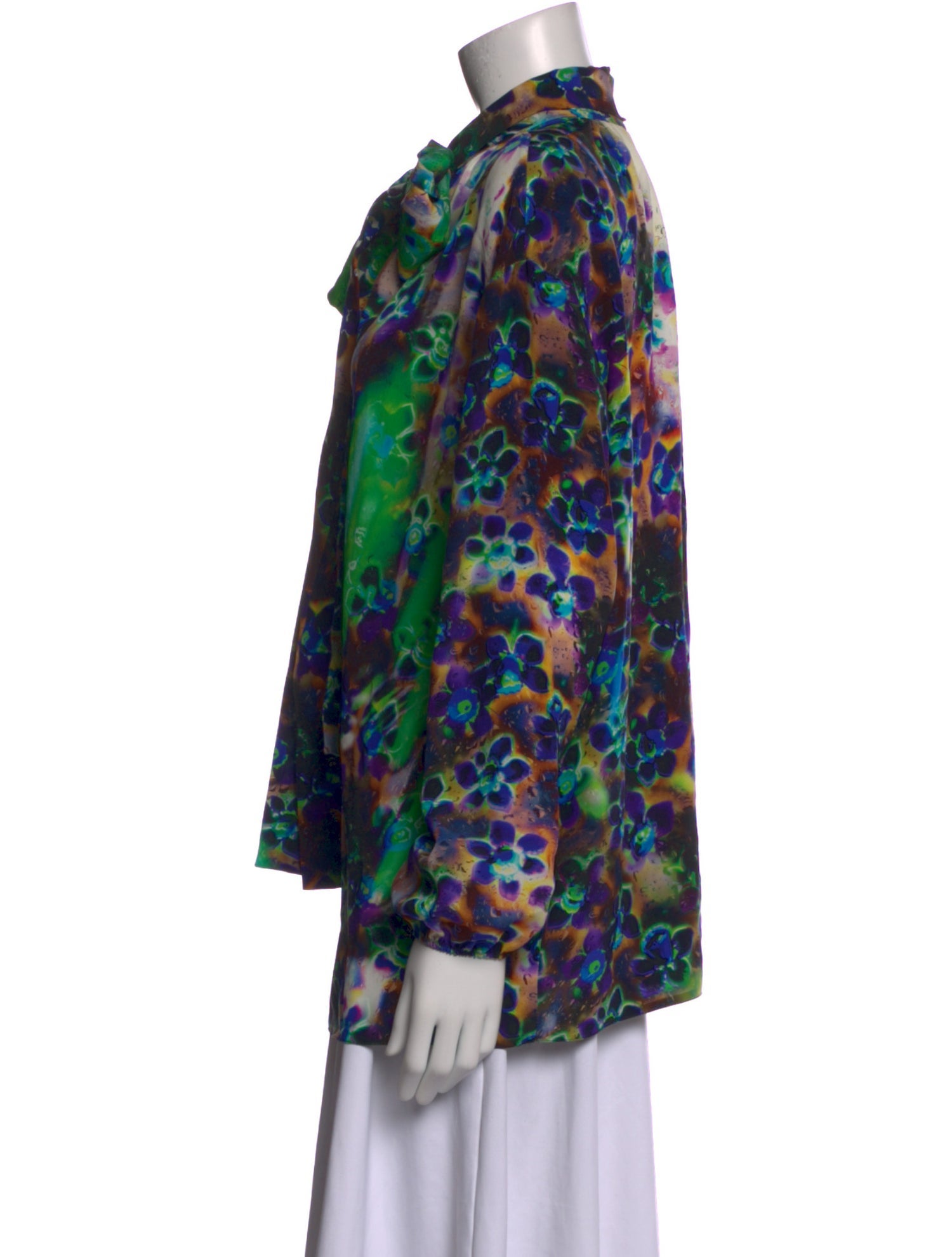 Prada 2018 Silk Button-Up Top