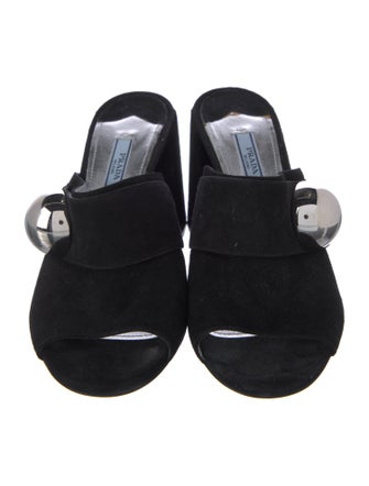 Prada Suede Slides