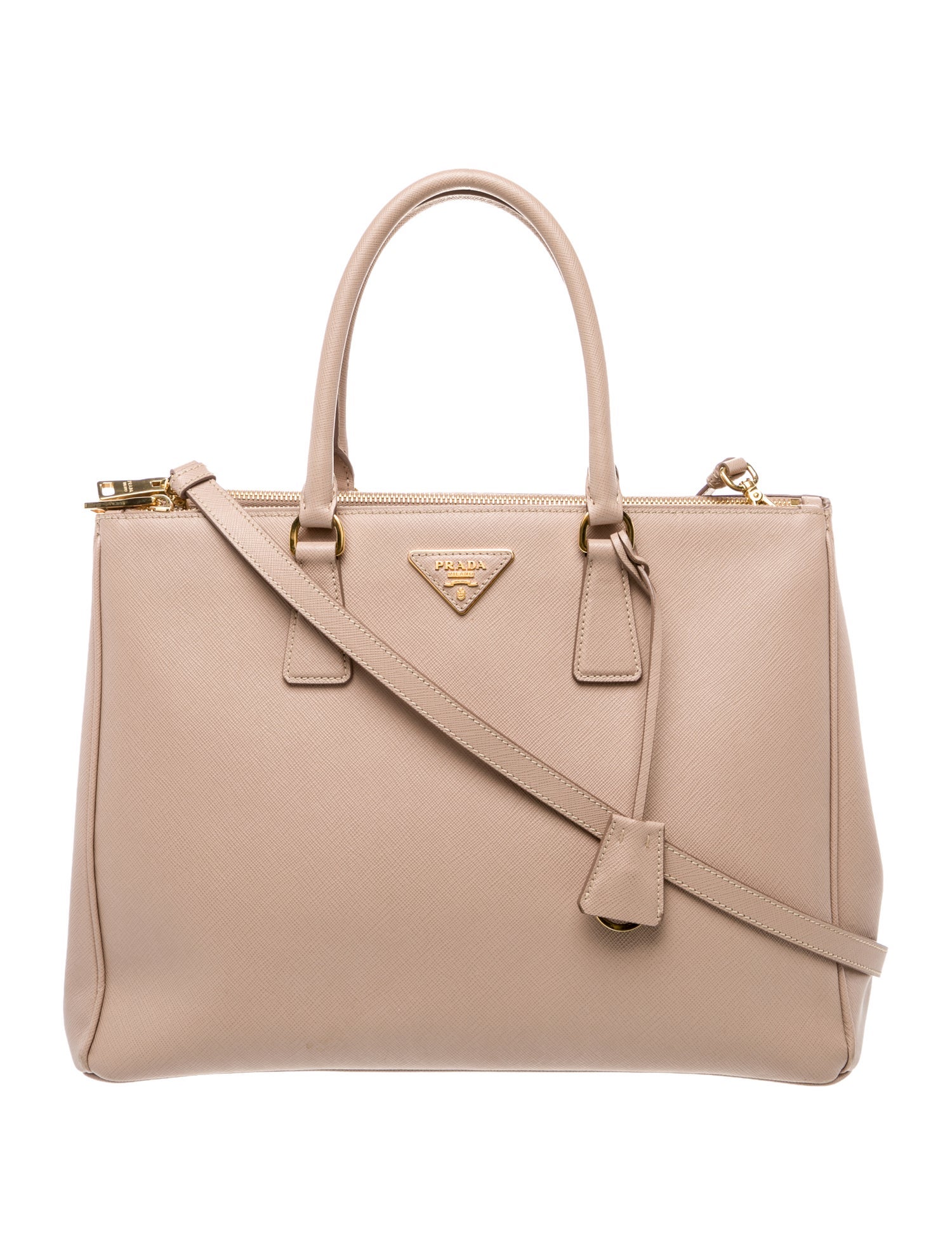 Prada Saffiano Leather Galleria Double Zip Large