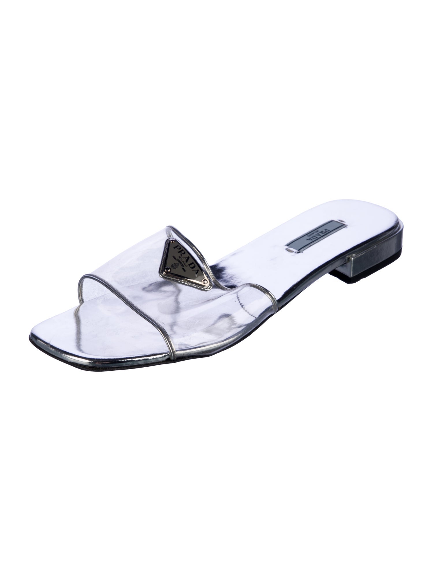 Prada Leather Slides