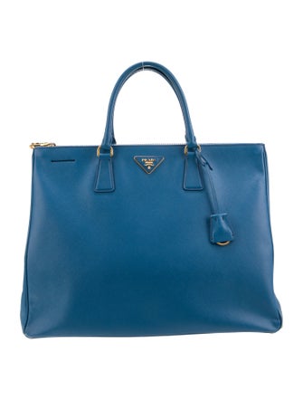 Prada Saffiano Leather Galleria Double Zip Large
