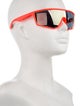 Prada Shield Mirrored Sunglasses