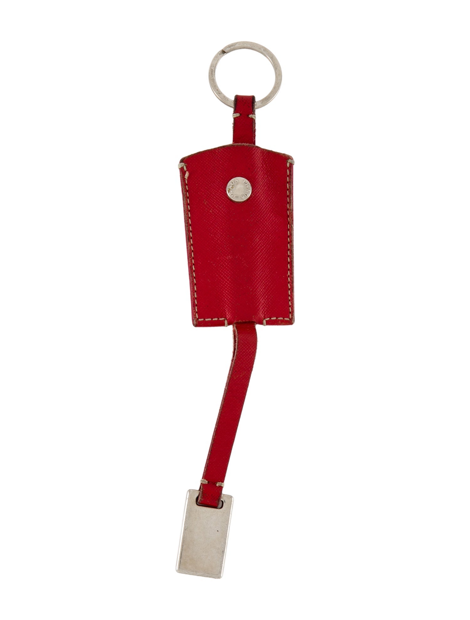 Prada Leather Keychain