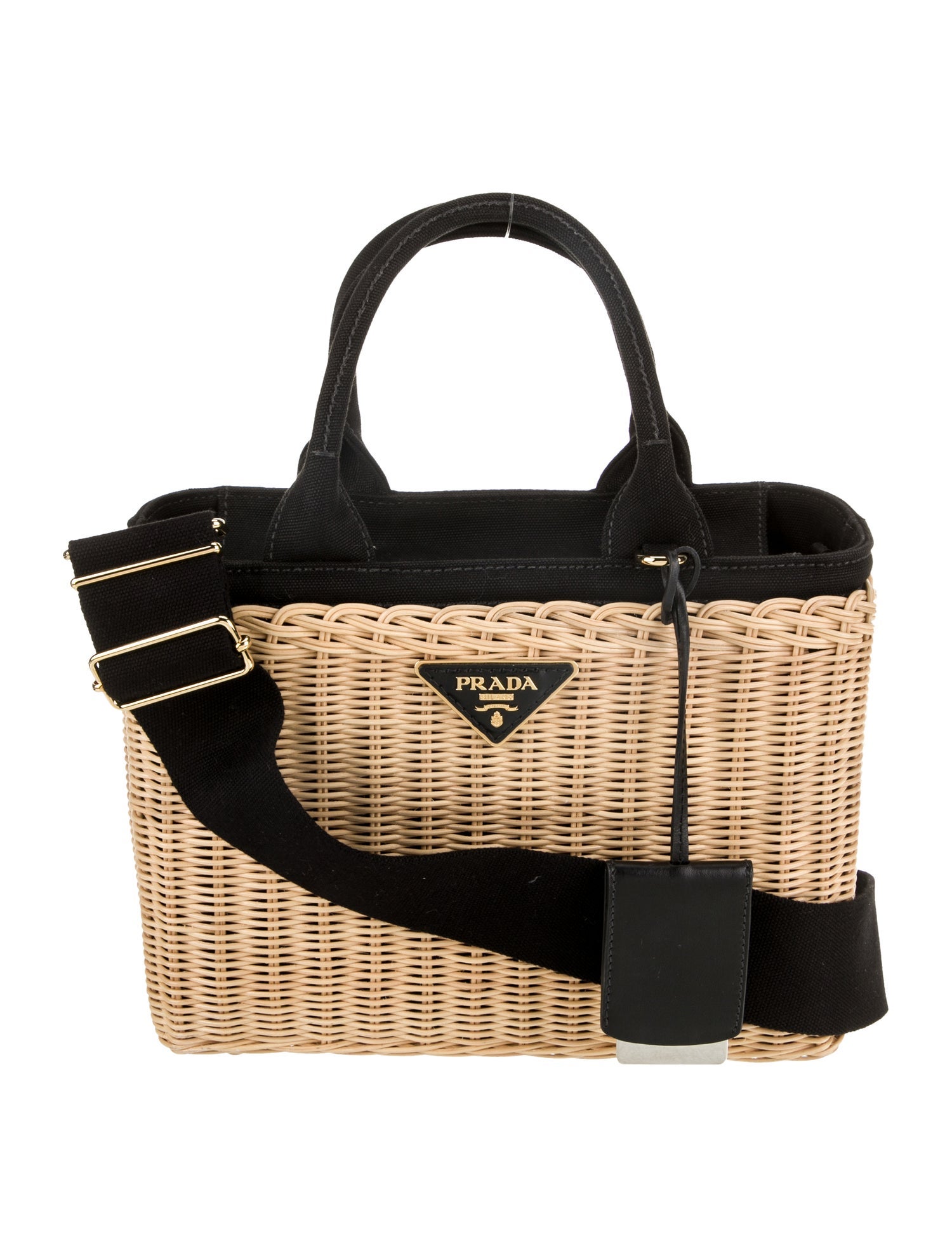 Prada Rattan Top Handle Bag