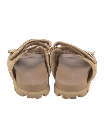 Prada Straw Slides