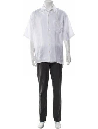 Prada 2023 Enameled Metal Triangle Shirt