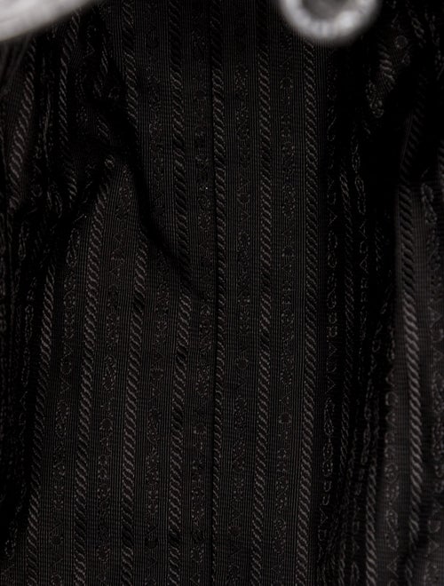 Prada Enameled Metal Triangle Hobo