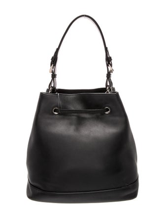 Prada City Calf Leather Bucket Bag