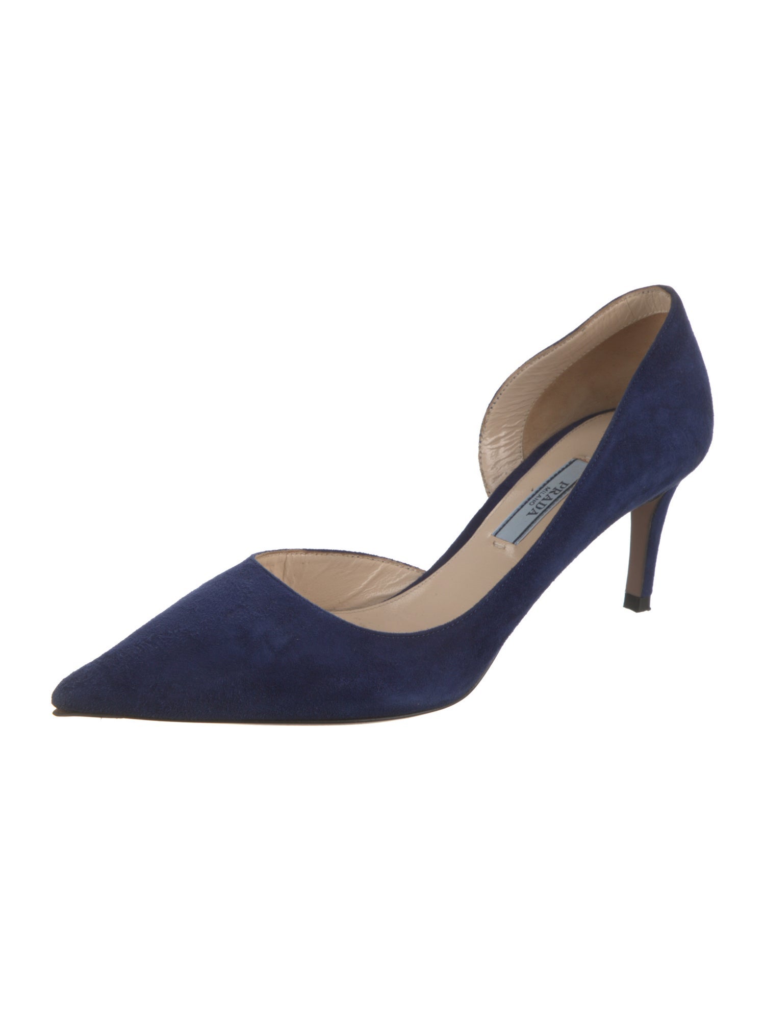 Prada Suede D'Orsay Pumps