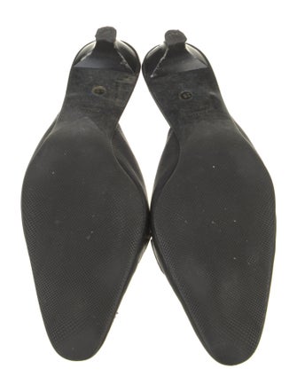 Prada Leather Tassel Accents Mules