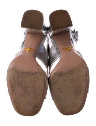 Prada Leather Slingback Sandals