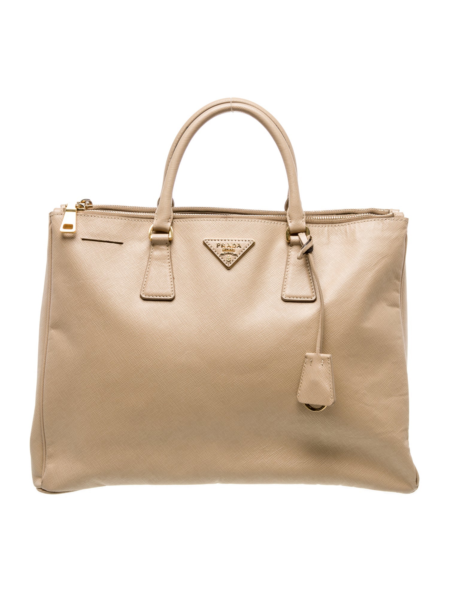 Prada Saffiano Leather Galleria Double Zip Large