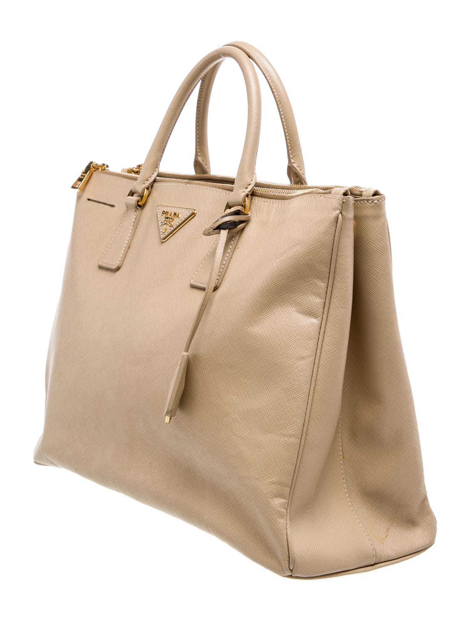 Prada Saffiano Leather Galleria Double Zip Large