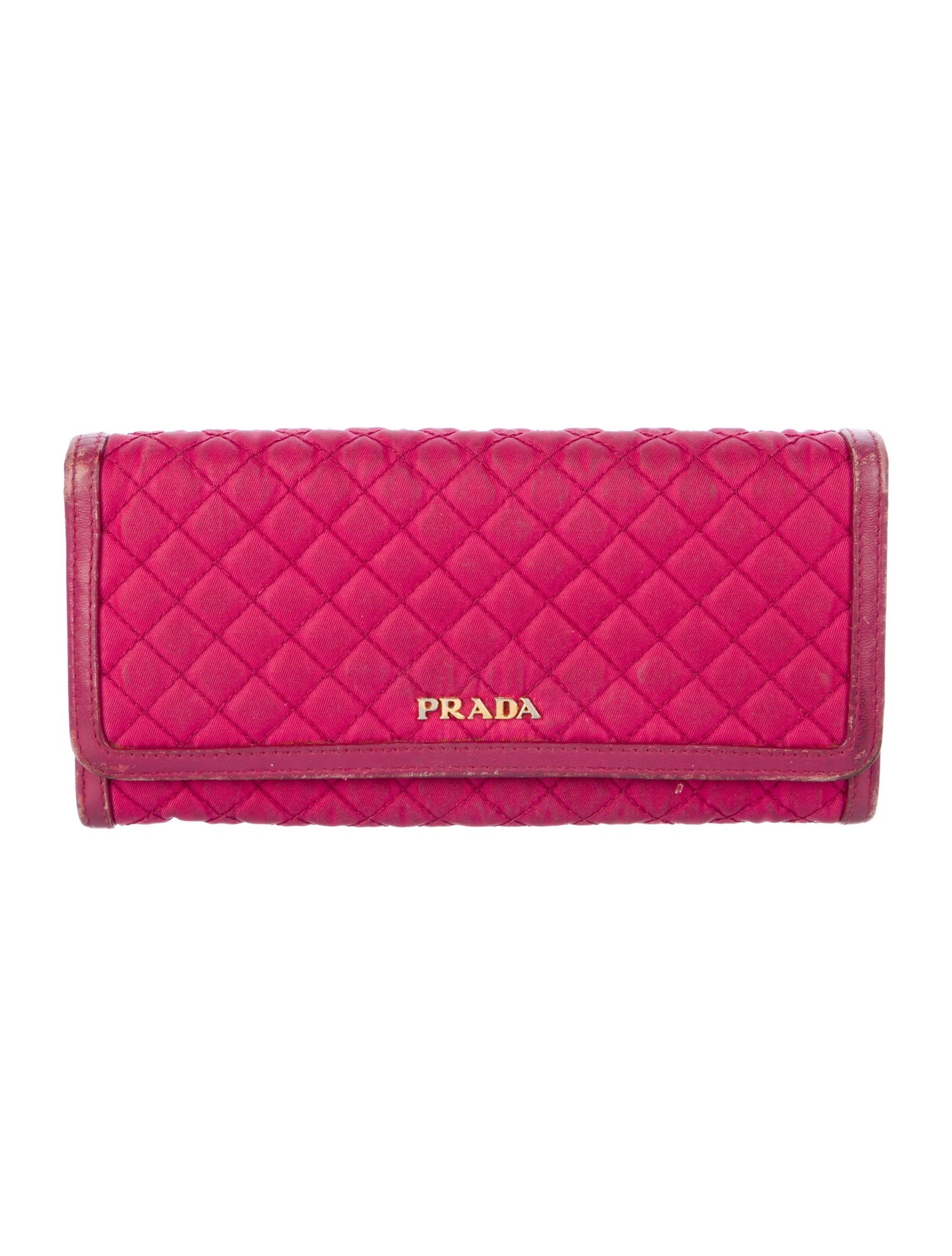 Prada Canvas Continental Wallet