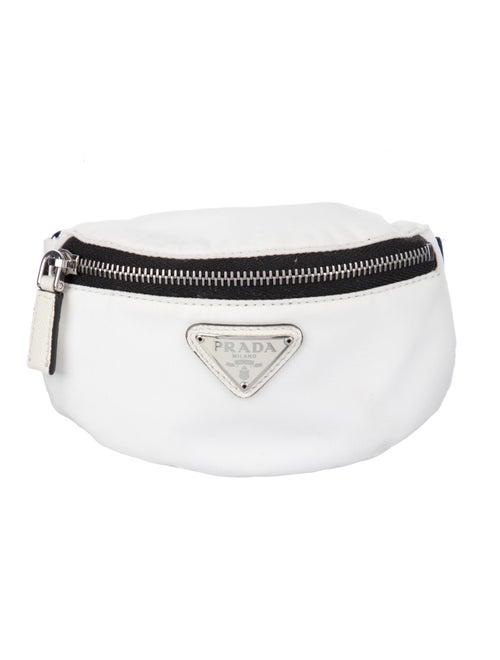 Prada Enameled Metal Triangle Arm Band Pouch