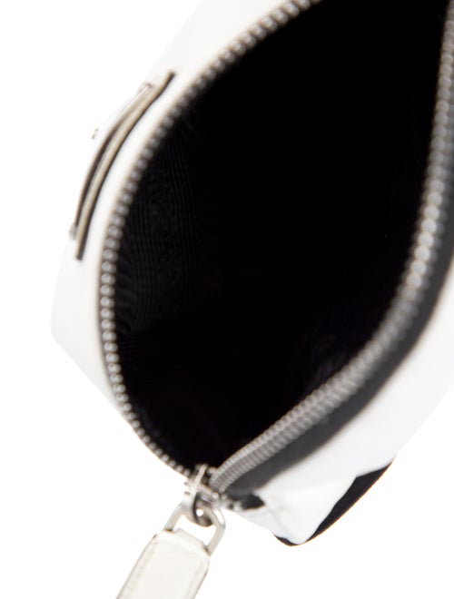 Prada Enameled Metal Triangle Arm Band Pouch