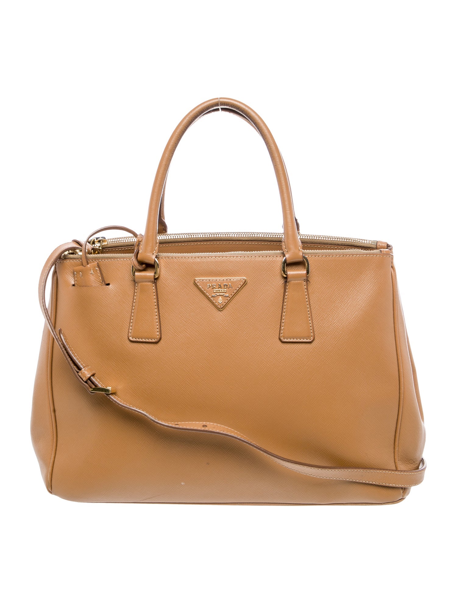 Prada Saffiano Lux Leather Galleria Double Zip Medium
