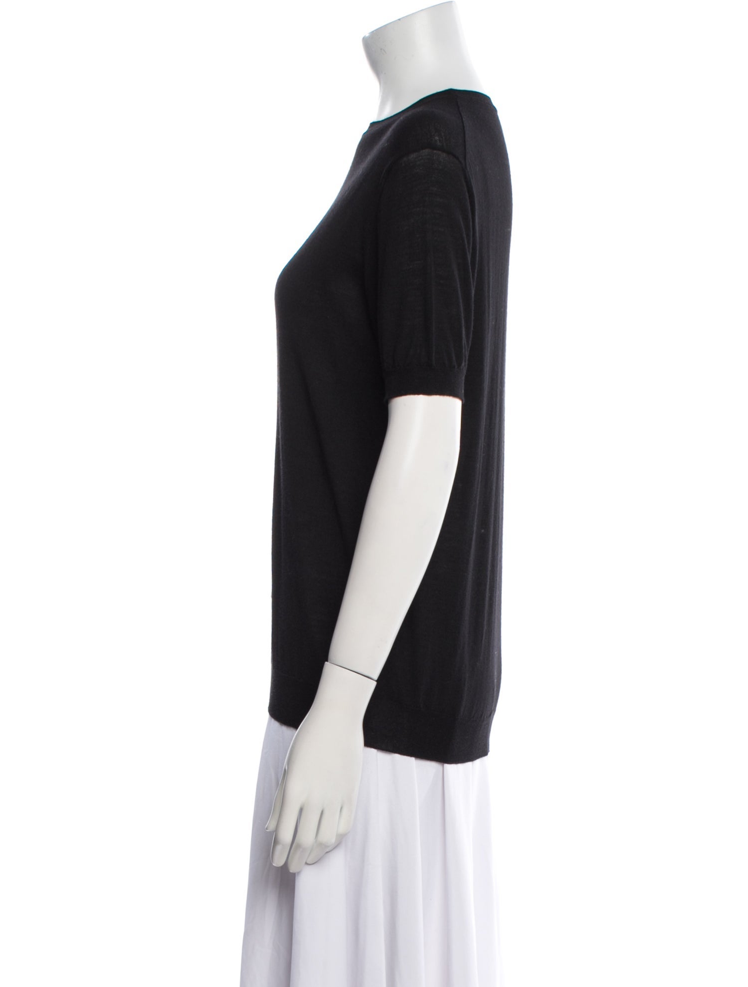 Prada Virgin Wool Crew Neck T-Shirt