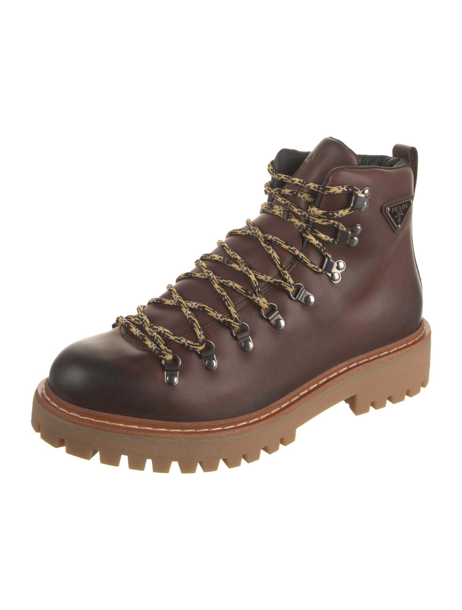 Prada Leather Hiking Boots w/ Tags