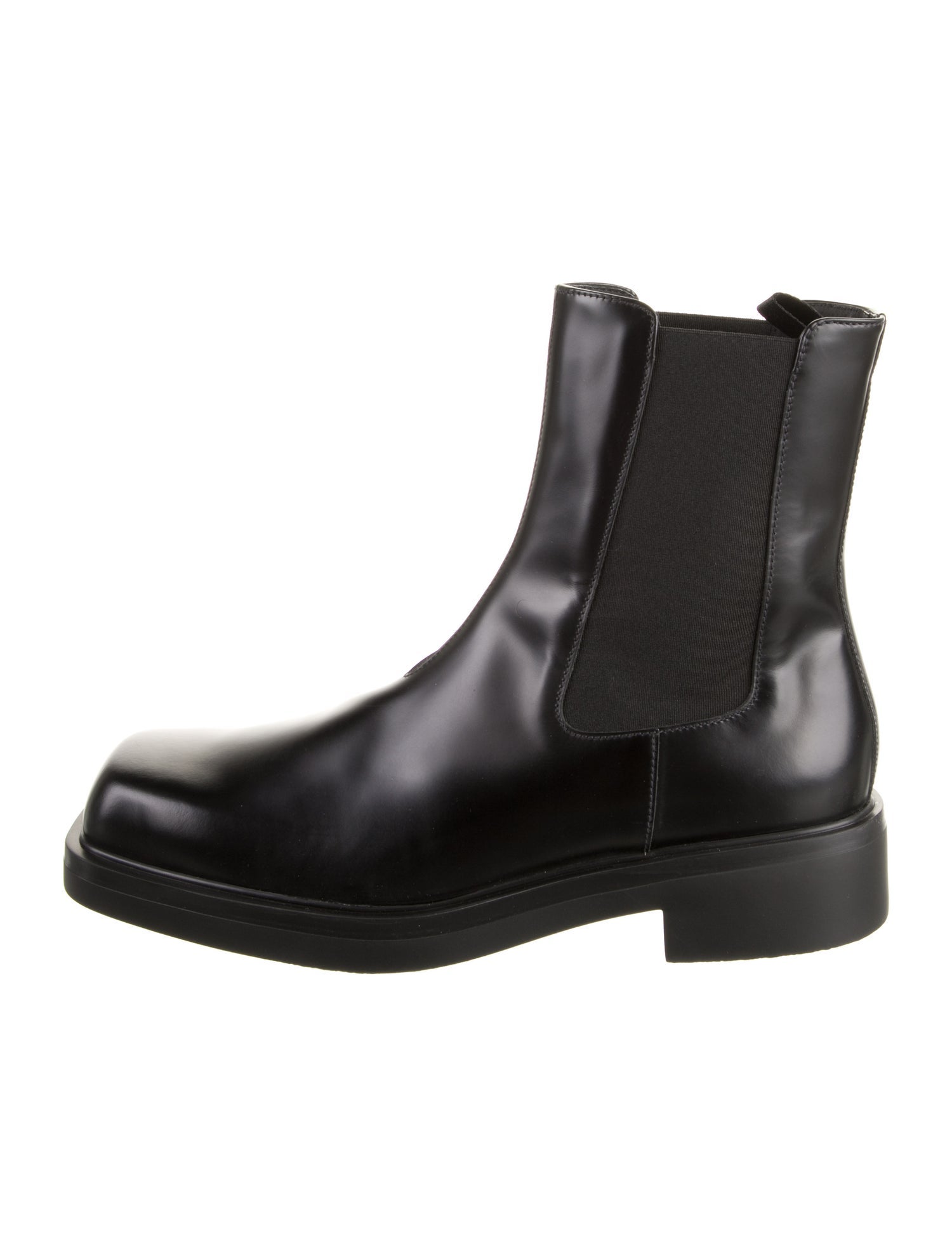 Prada Leather Chelsea Boots