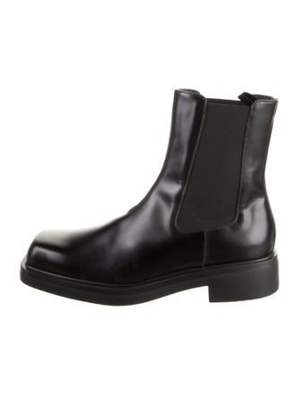 Prada Leather Chelsea Boots