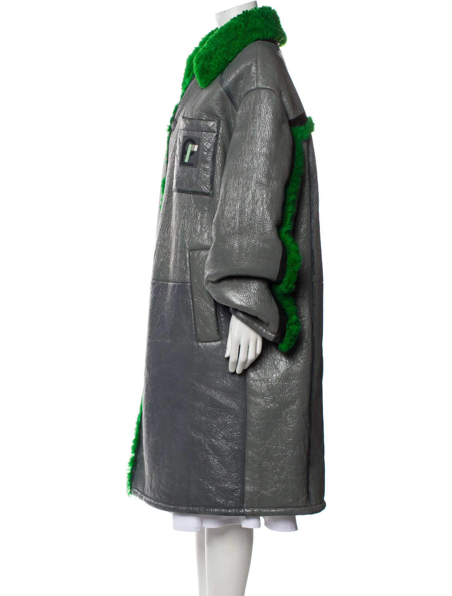 Prada 2018 Leather Fur Coat