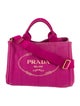 Prada Canvas Top Handle Bag Small