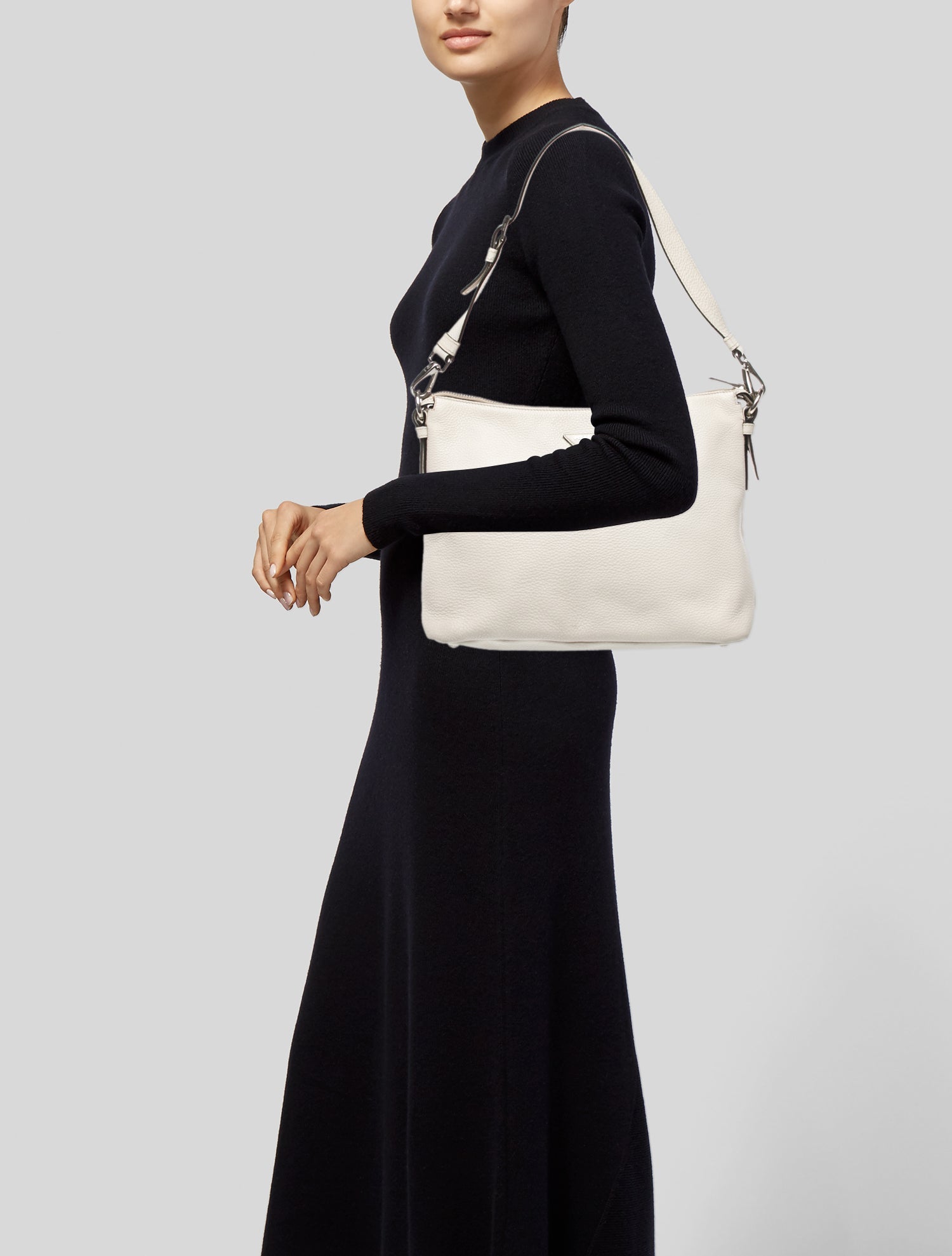 Prada Vitello Daino Leather Shoulder Bag