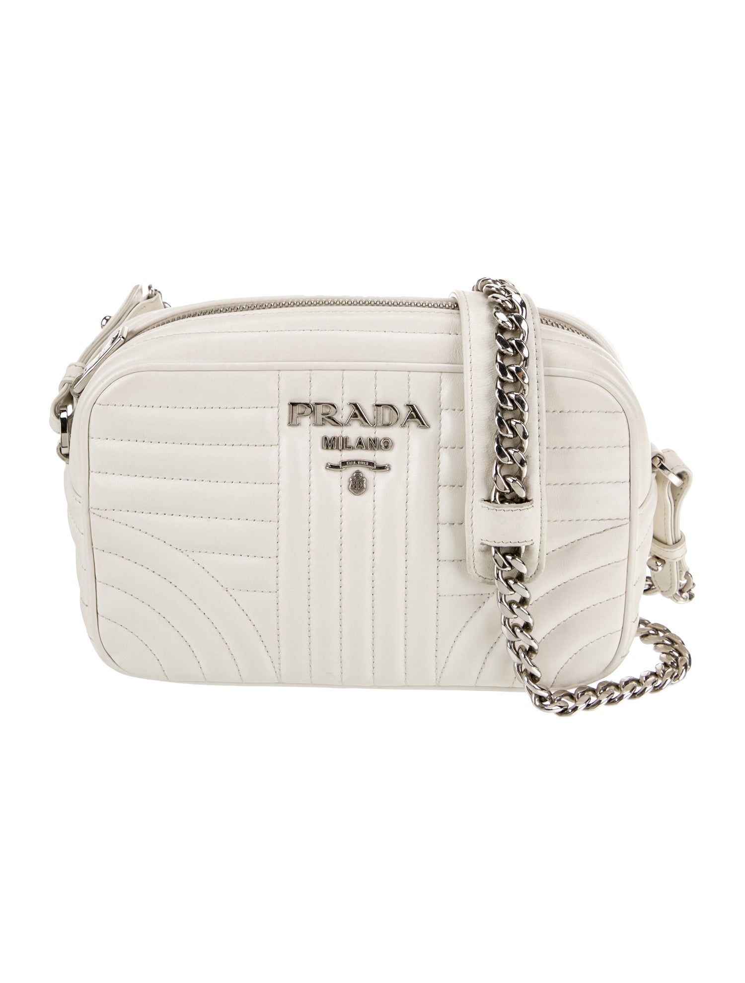 Prada Leather Programme Impuncture Crossbody