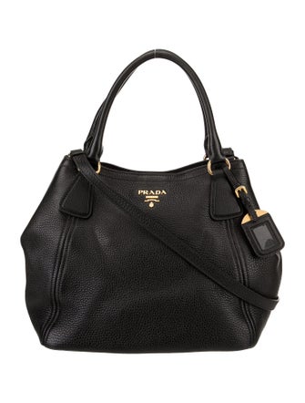 Prada Vitello Daino Leather Top Handle Bag