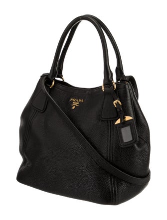 Prada Vitello Daino Leather Top Handle Bag