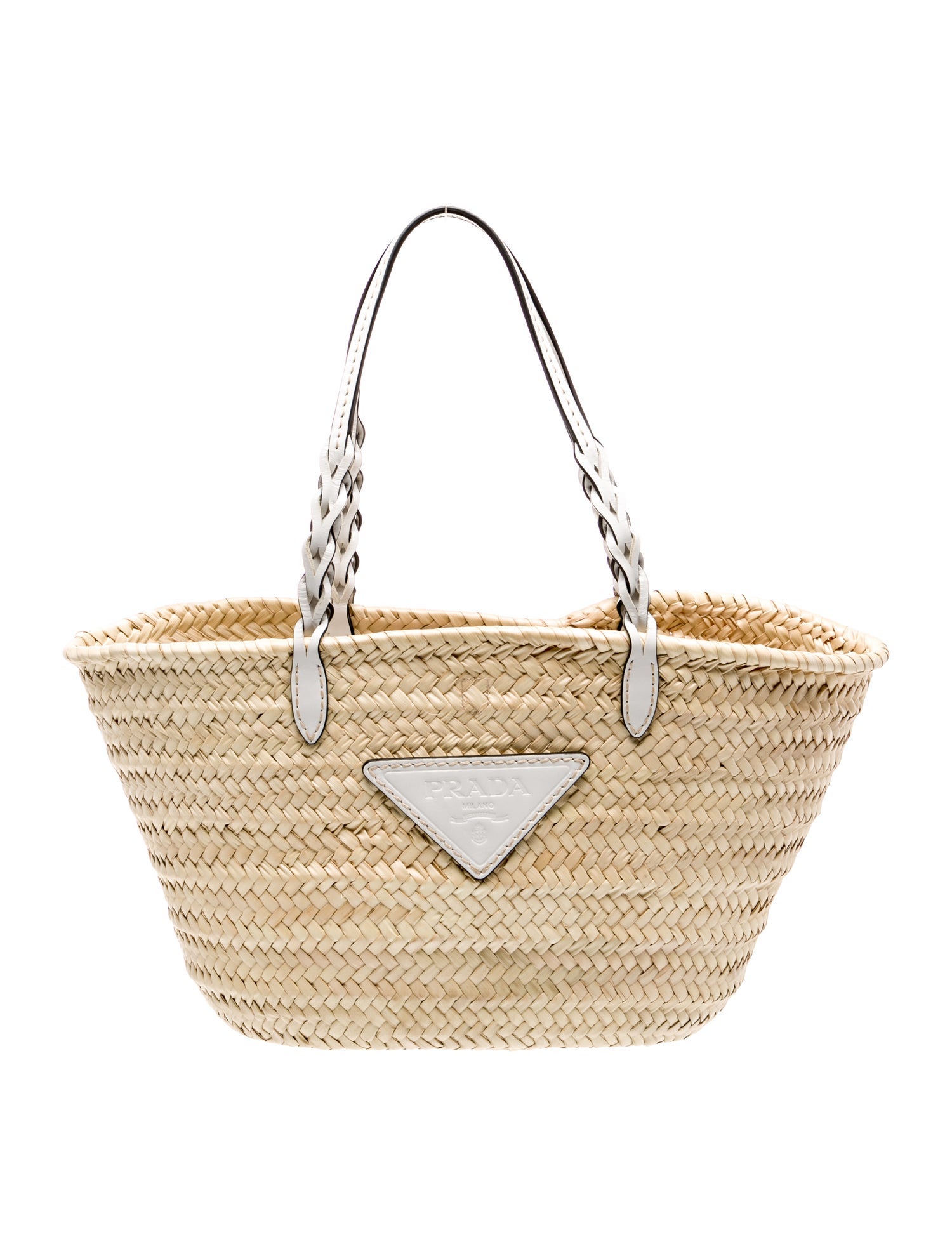 Prada Straw Basket Tote