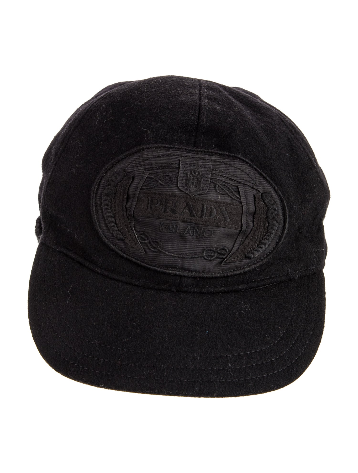 Prada Signature Logo Wool Cap