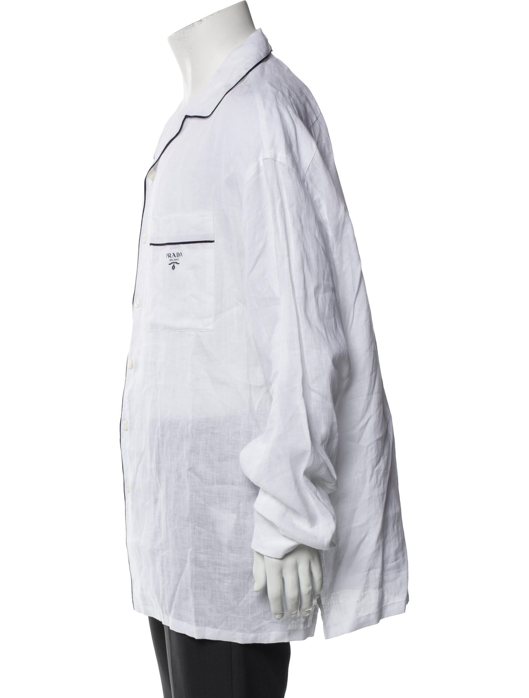 Prada 2022 Linen Dress Shirt