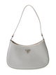 Prada Enameled Metal Triangle Cleo