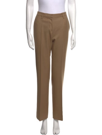 Prada Virgin Wool Straight Leg Pants