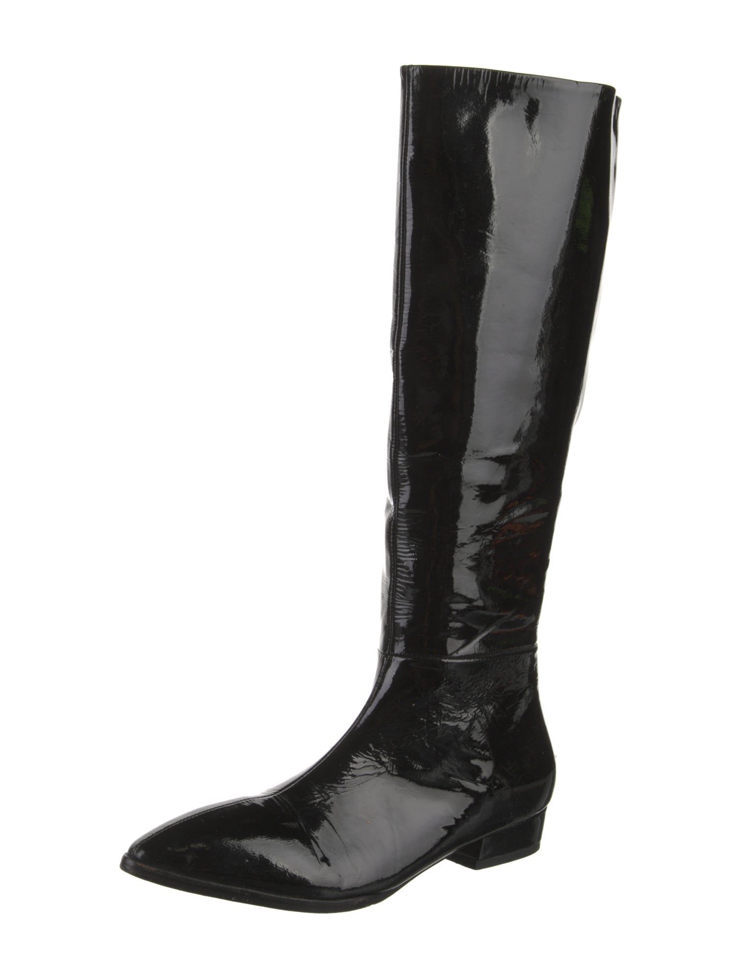 Prada Patent Leather Riding Boots