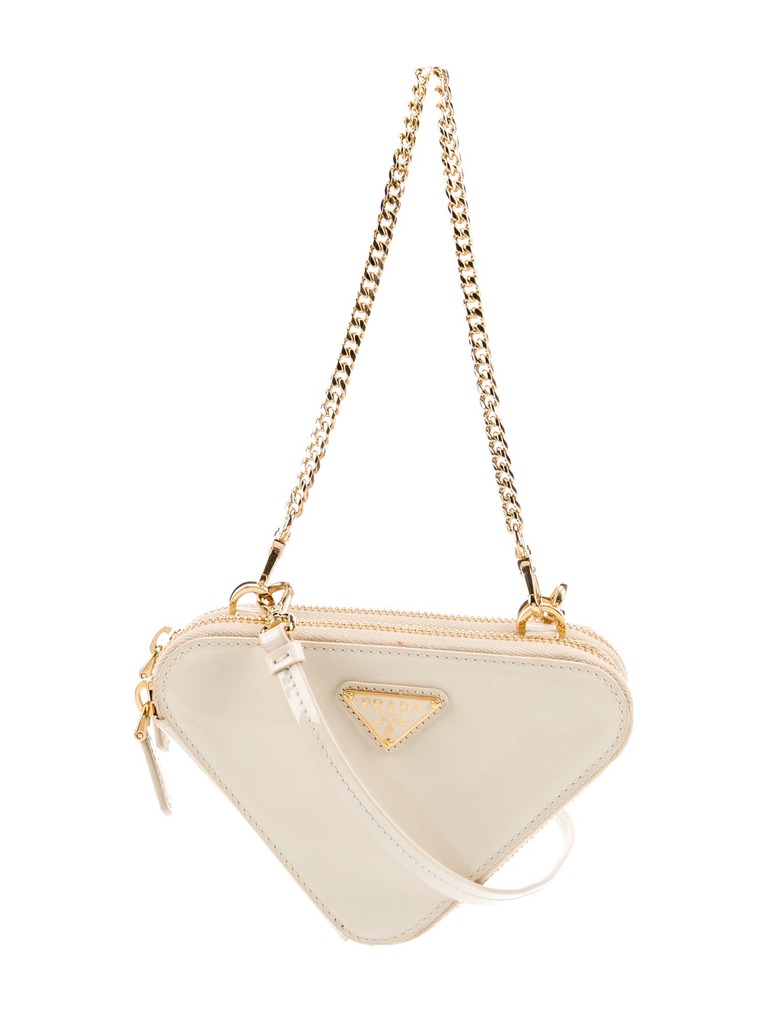 Prada Saffiano Leather Triangle w/ Tags