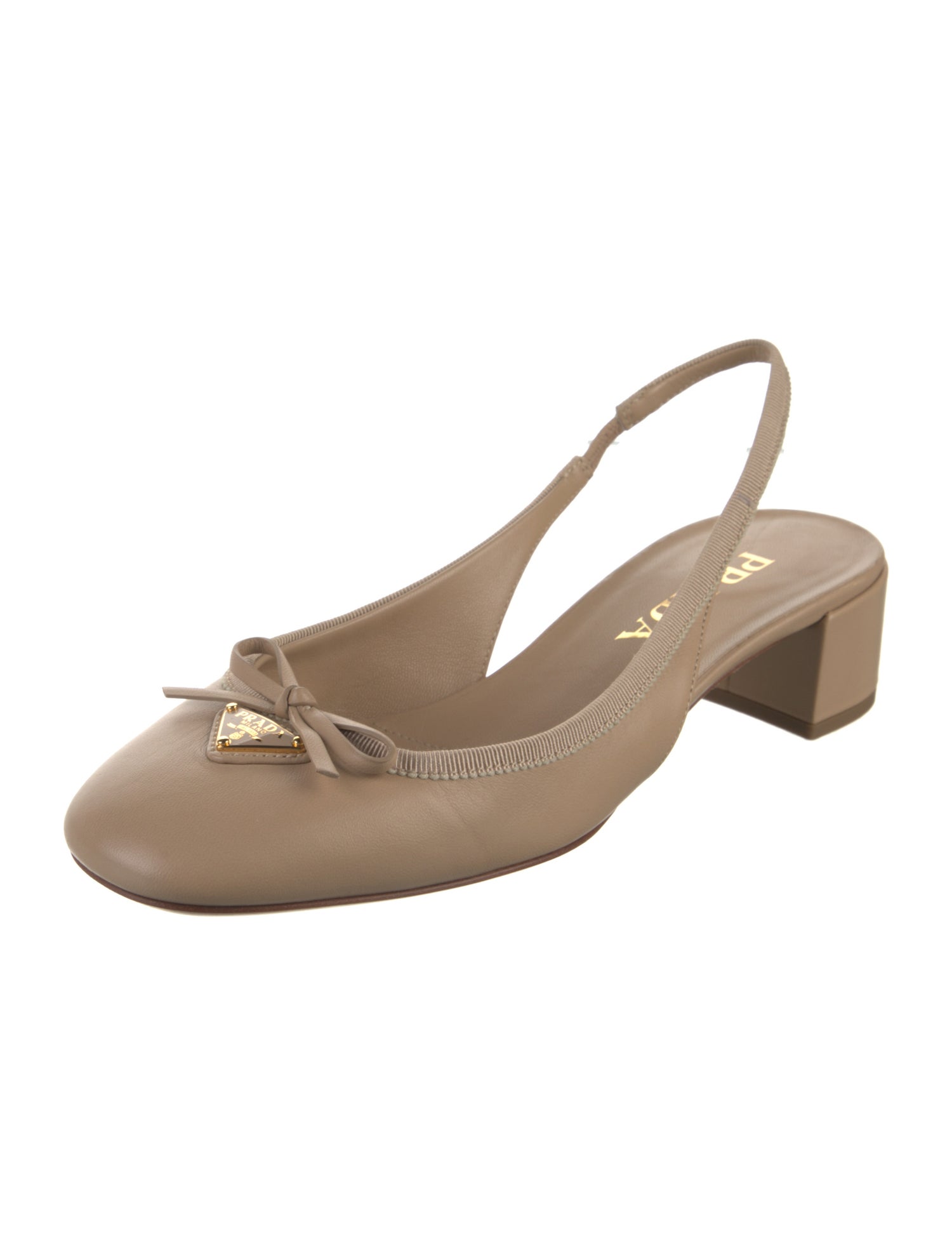 Prada Leather Slingback Pumps