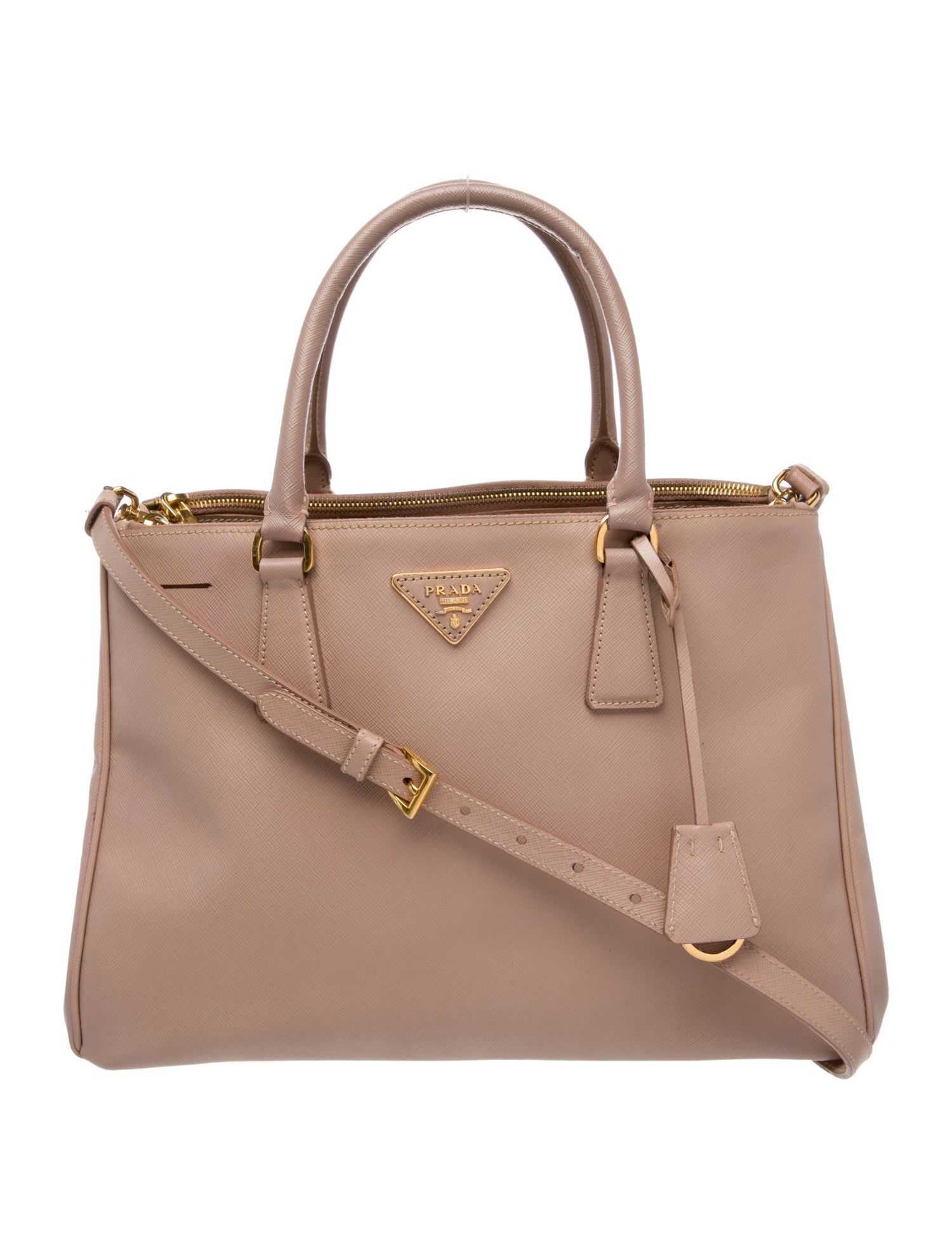 Prada Saffiano Leather Galleria Double Zip Large