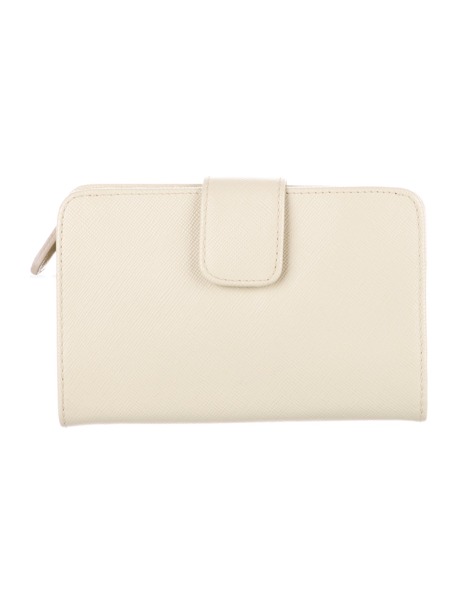 Prada Saffiano Metal Leather Compact Wallet